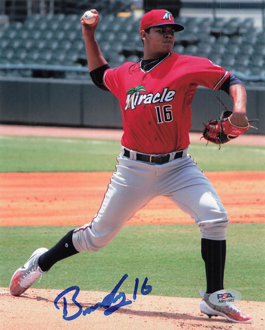 Brusdar Graterol signed 8x10 photo PSA/DNA Minnesota Twins Autographed