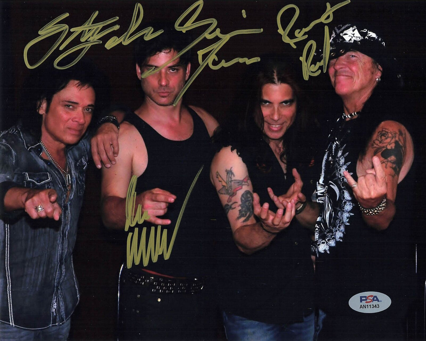 Autograph signed 8x10 photo PSA/DNA Autographed Band