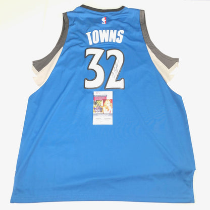 Karl Anthony-Towns signed jersey JSA COA Minnesota Timberwolves Autographed Gree