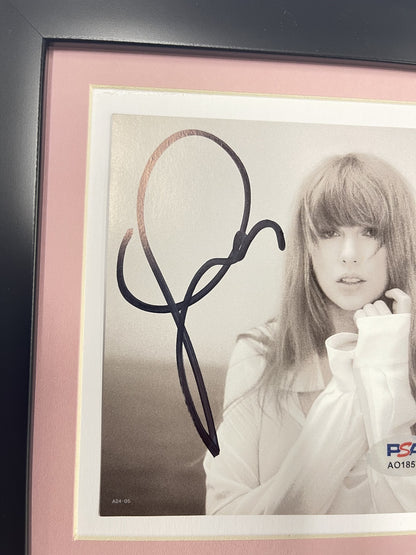 Taylor Swift Signed CD Cover Framed PSA/DNA The Tortured Poets Department TTPD