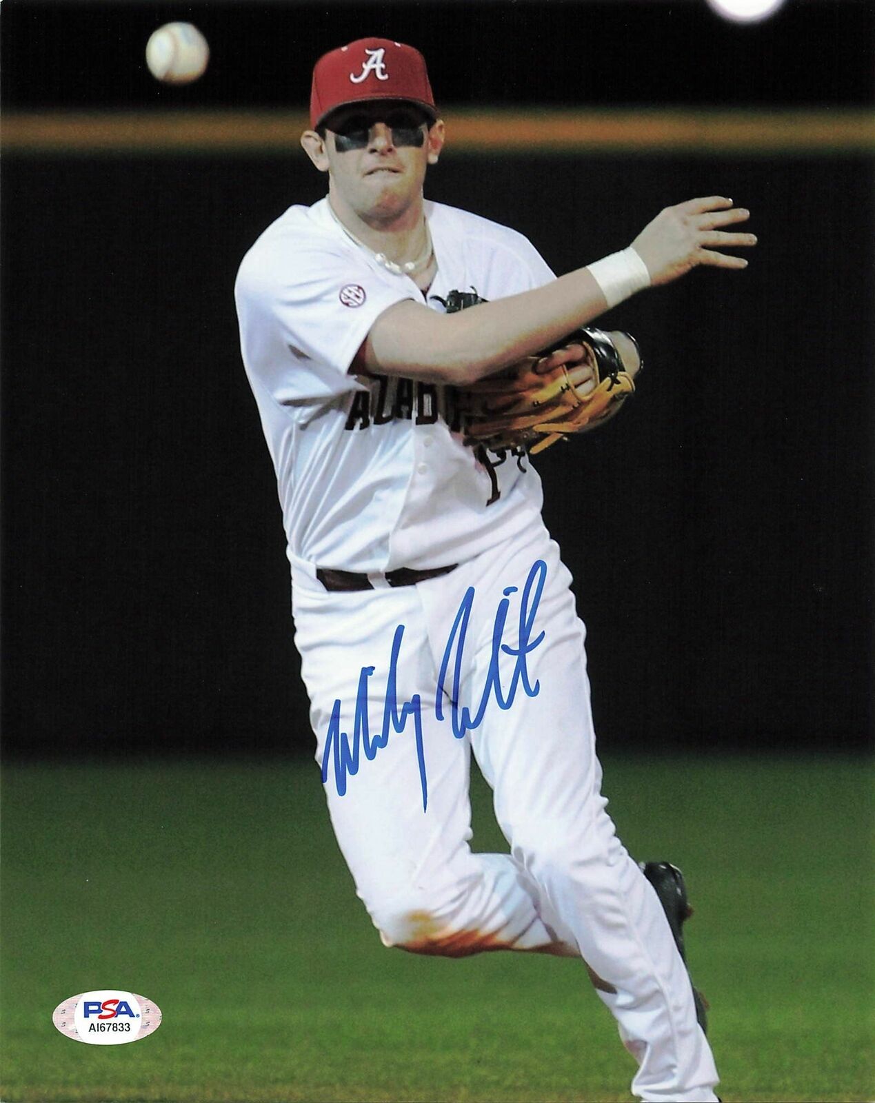 Mikey White signed 8x10 photo PSA/DNA Oakland Athletics Autographed