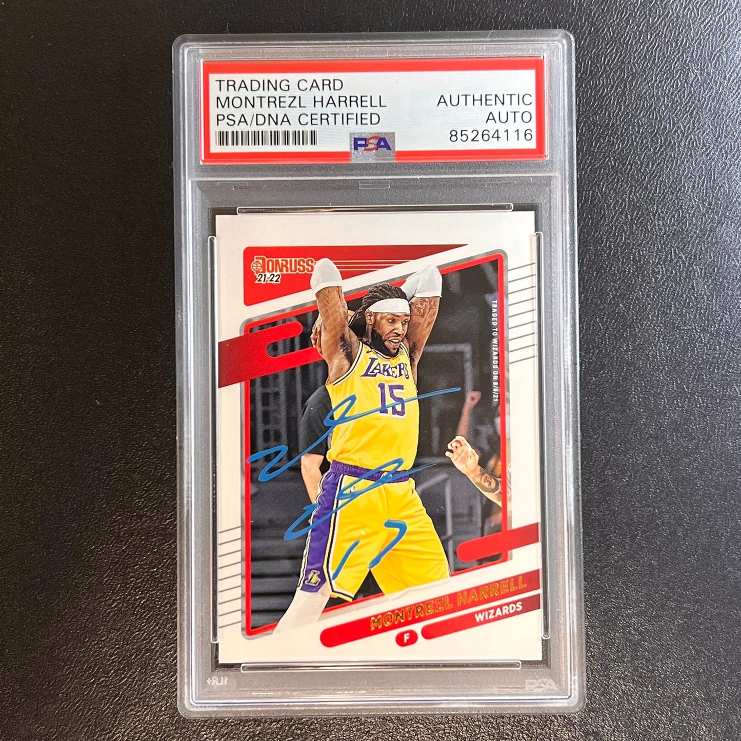 2021-22 Panini Donruss #181 Montrezl Harrell Signed Card AUTO PSA Slabbed Wizard