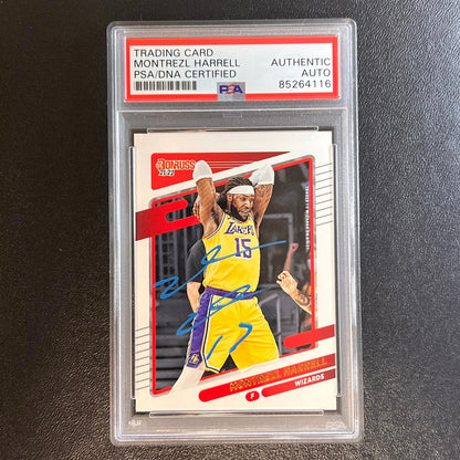 2021-22 Panini Donruss #181 Montrezl Harrell Signed Card AUTO PSA Slabbed Wizard