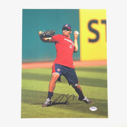 Justus Sheffield signed 11x14 photo PSA/DNA Cleveland Autographed