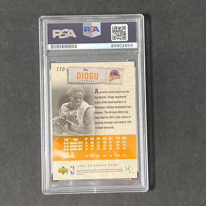 2005-06 Upper Deck #110 Ike Diogu Signed Card AUTO PSA Slabbed Warriors