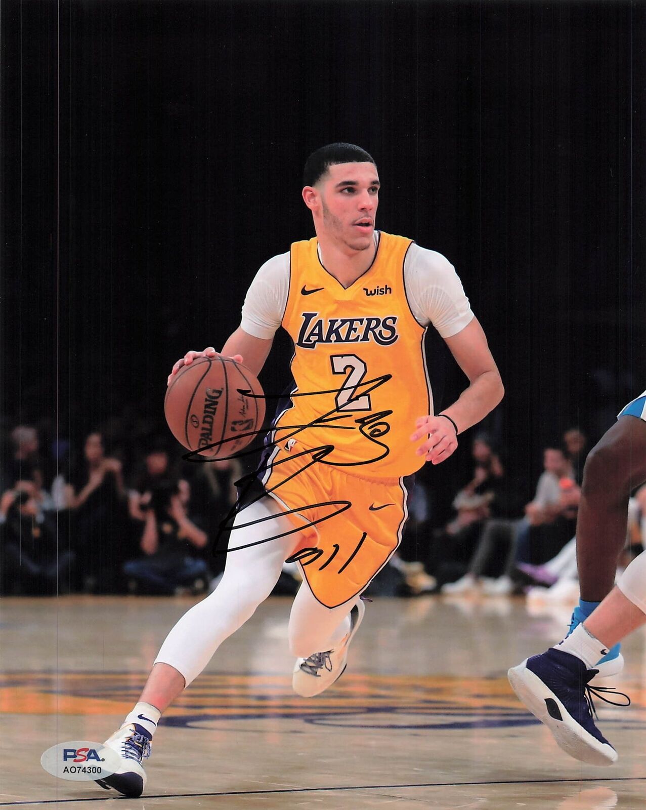 Lonzo Ball signed 8x10 photo PSA Los Angeles Lakers Autographed