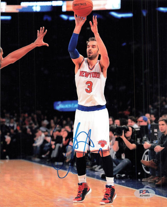 Jose Calderon signed 8x10 photo PSA/DNA New York Knicks Autographed