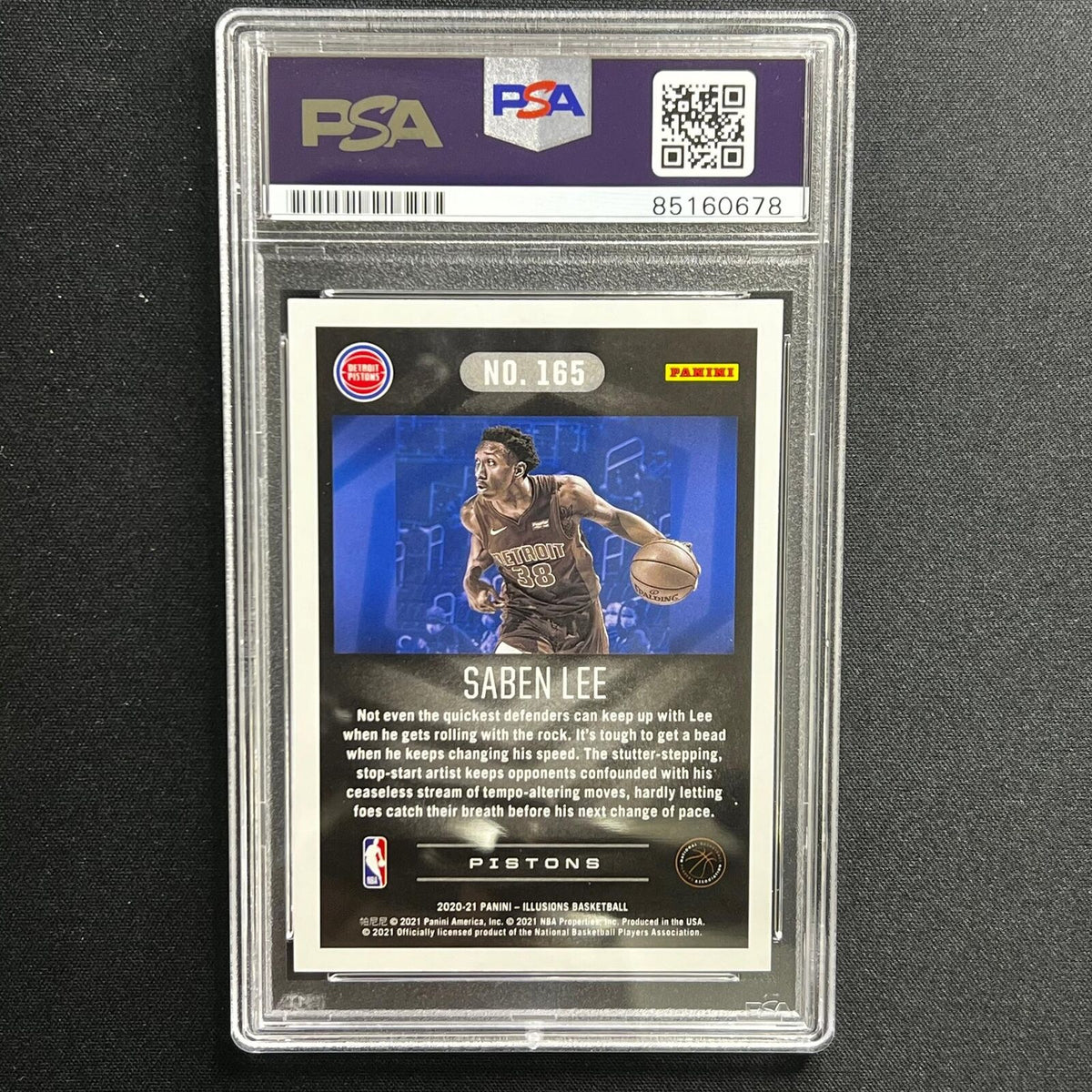 2020-21 Donruss Rated Rookie #165 Saben Lee Signed Card AUTO 10 PSA Slabbed Pist