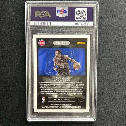 2020-21 Donruss Rated Rookie #165 Saben Lee Signed Card AUTO 10 PSA Slabbed Pist