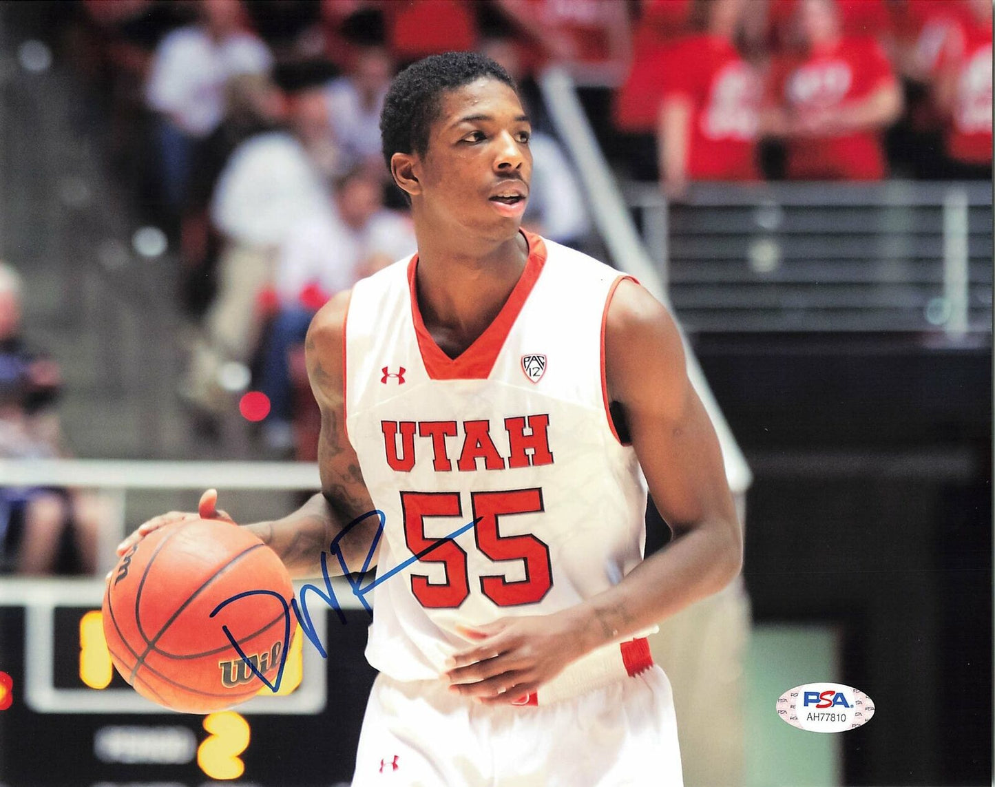 Delon Wright signed 8x10 photo PSA/DNA Utah Utes Autographed Mavericks