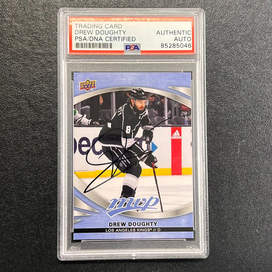 2023-24 Upper Deck MVP Hockey #164 Drew Doughty Signed Card AUTO PSA/DNA slabbed