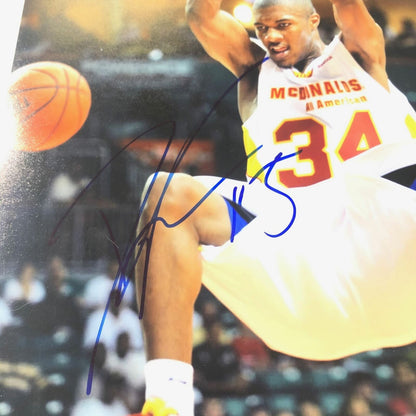 Derrick Favors signed 11x14 photo PSA/DNA Georgia Tech Autographed