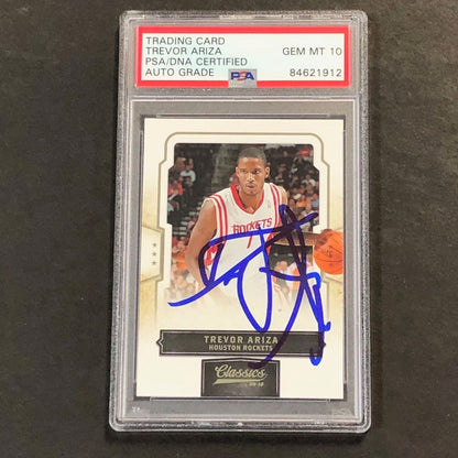 2009-2010 NBA Panini Classics #24 Trevor Ariza Signed Card AUTO PSA Slabbed Rock