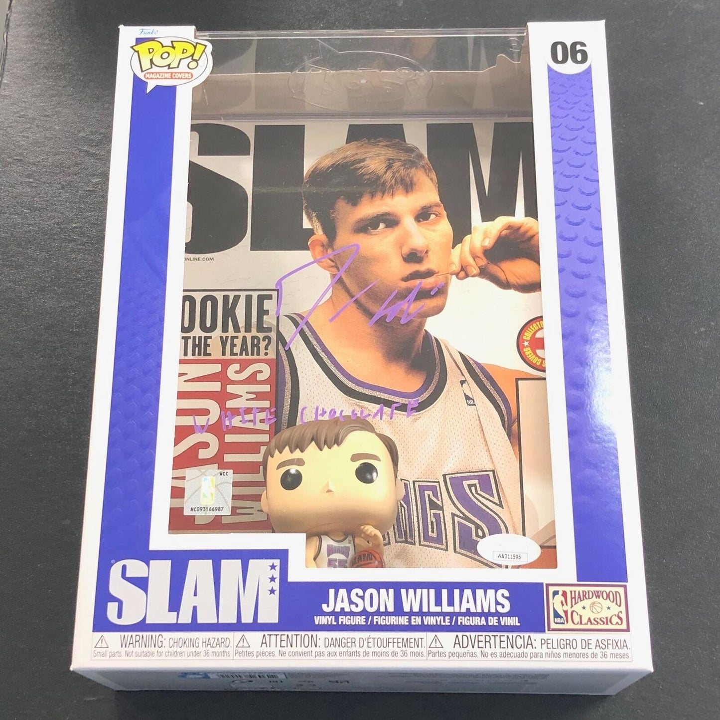 Jason Williams Signed NBA COVER SLAM Funko Pop JSA Sacramento Kings Autographed