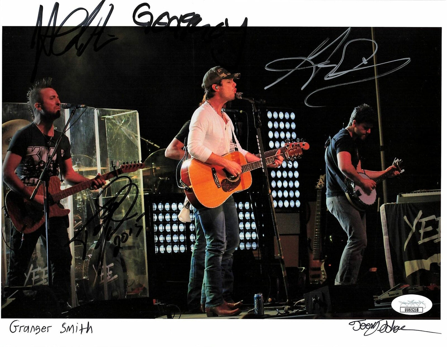 Granger Smith signed 8.5x11 photo JSA Autographed Singer Country