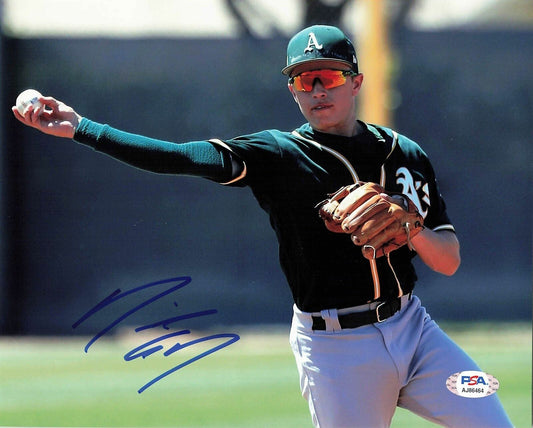 Nick Allen signed 8x10 photo PSA/DNA Oakland Athletics Autographed