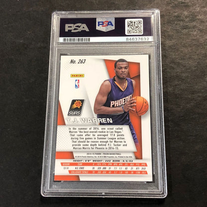 2014-15 Panini Prizm #263 TJ WARREN Signed Rookie Card AUTO PSA Slabbed RC Suns