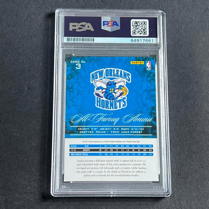 2012-13 Panini Prestige #3 Al-Farouq Aminu Signed Card AUTO PSA Slabbed Hornets
