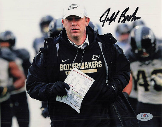 JEFF BROHM signed 8x10 photo PSA/DNA Football Coach Autographed