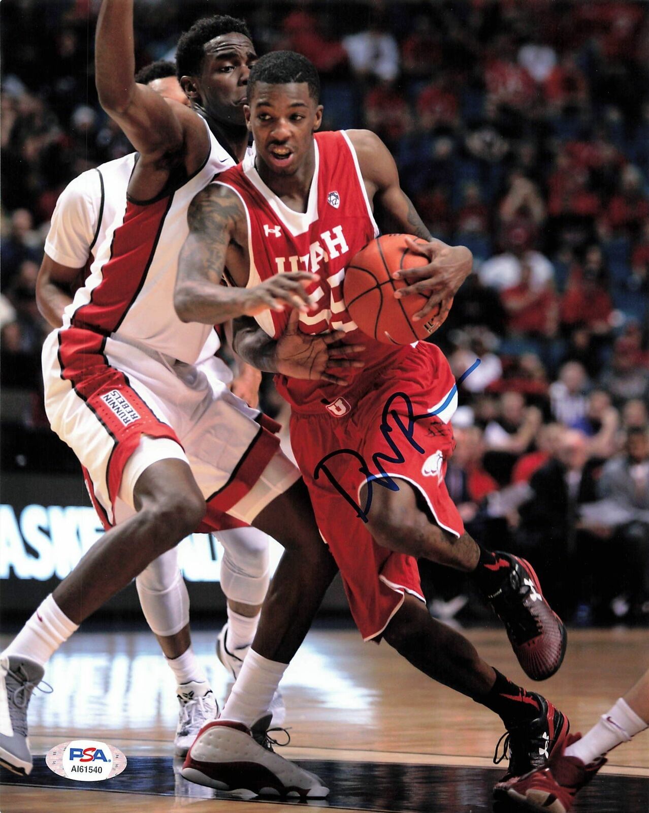 Delon Wright signed 8x10 photo PSA/DNA Utah Utes Autographed Mavericks