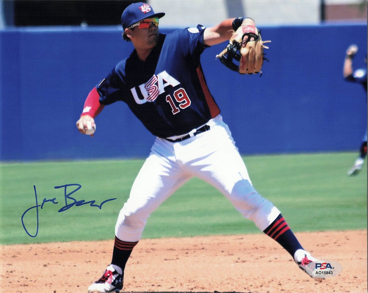 Jake Burger signed 8x10 photo PSA/DNA Autographed USA Baseball