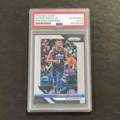 2018-19 Panini Prizm #260 Dennis Smith Jr. Signed Card AUTO PSA Slabbed Maverick