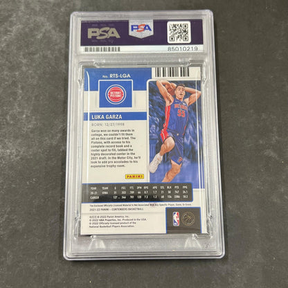 2022  Panini Rookie Ticket #RTS-LGA Luka Garza Signed Card AUTO PSA Slabbed Pist