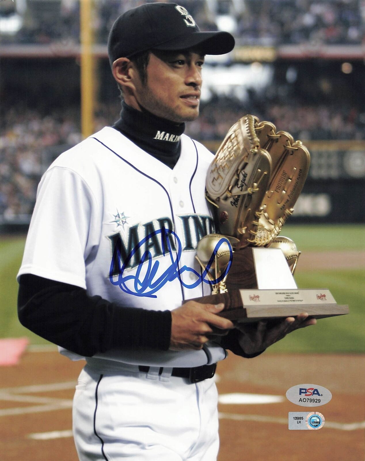 Ichiro Suzuki signed 8x10 photo PSA/DNA Seattle Mariners