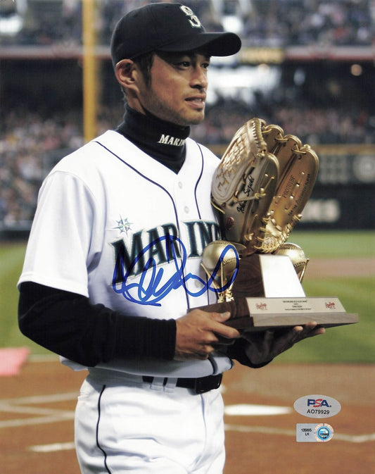 Ichiro Suzuki signed 8x10 photo PSA/DNA Seattle Mariners