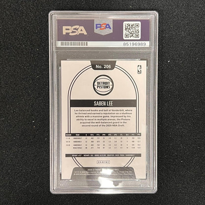 2020-21 Panini Hoops Rated Rookie #206 Saben Lee Signed Card AUTO PSA Slabbed Pi