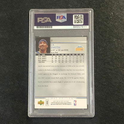 2007-08 Upper Deck First Edition #61 J.R. Smith Signed AUTO PSA Slabbed Nuggets