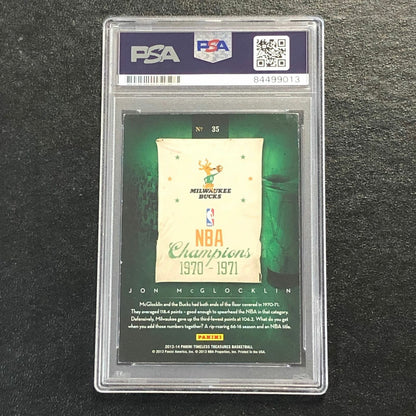 2013-14 Panini Timeless Treasures #35 Jon McGlocklin Signed Card AUTO PSA/DNA Sl