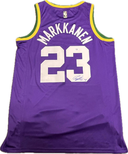 Lauri Markkanen signed jersey PSA/DNA Utah Jazz Autographed