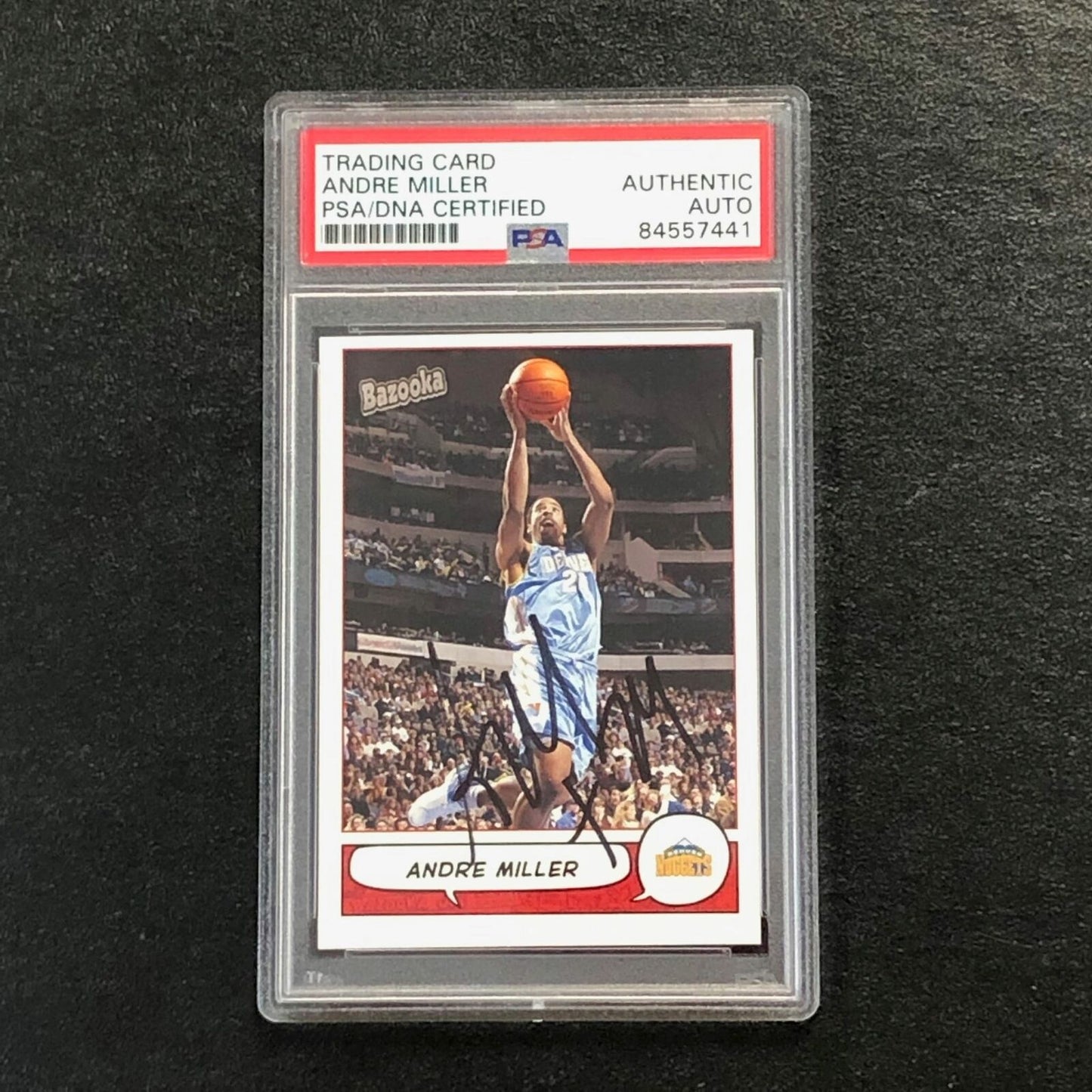 2004-05 Topps Bazooka #23 Andre Miller Signed AUTO PSA Slabbed Nuggets