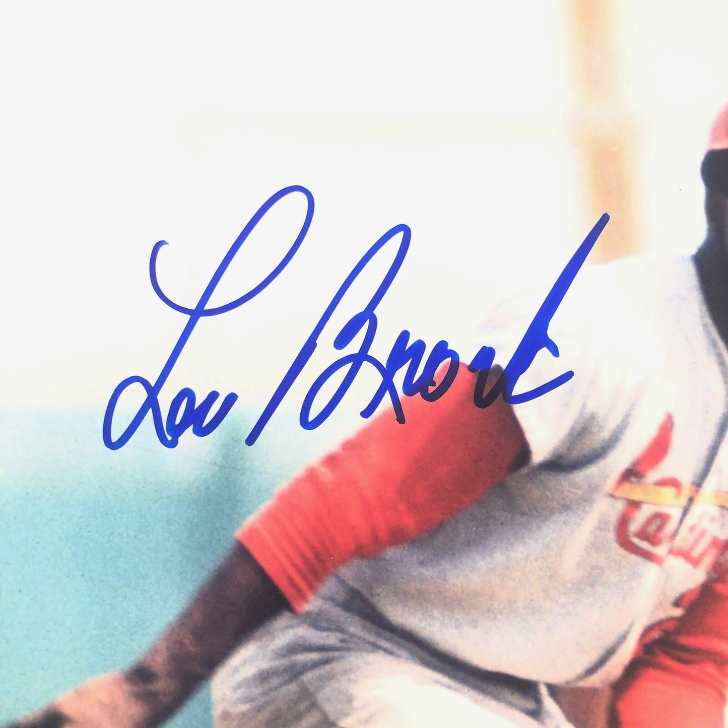 Lou Brock signed 11x14 photo PSA/DNA St. Louis Cardinals Autographed