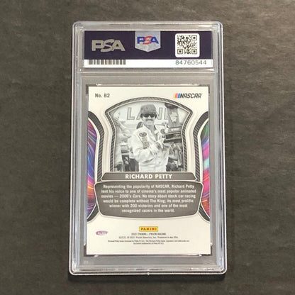 2021 Panini Prizm Racing #82 Richard Petty Signed Card AUTO GRADE 10 PSA Slabbed