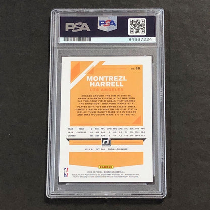 2019-20 Panini Donruss #88 Montrezl Harrell Signed Card AUTO 10 PSA Slabbed Clip