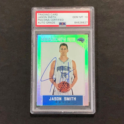 2015-16 NBA Hoops #43 039/299 Jason Smith Signed Card AUTO 10 PSA Slabbed Magic