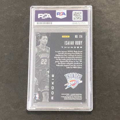 2019-20 Panini Illusions #174 Isaiah Roby Signed Card AUTO GRADE 10 PSA Slabbed
