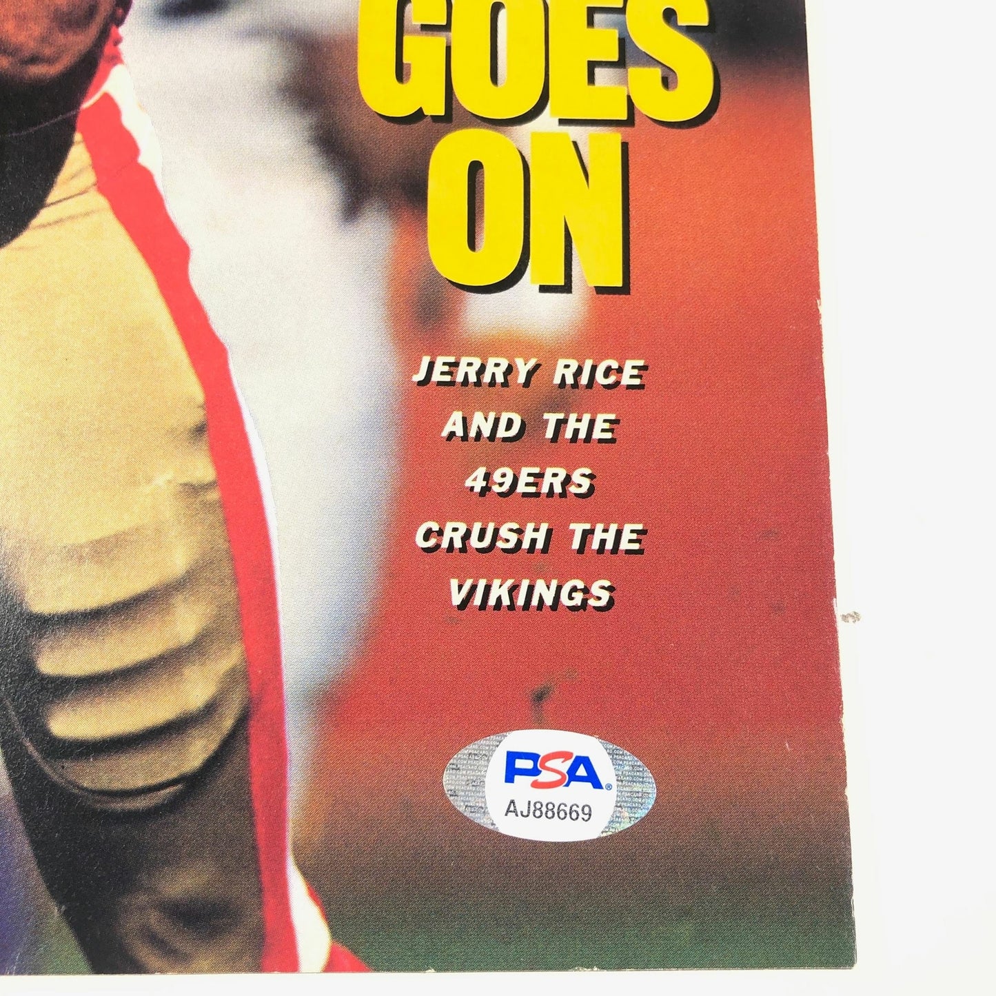 Jerry Rice Signed SI Magazine PSA/DNA 49ers Autographed No Label