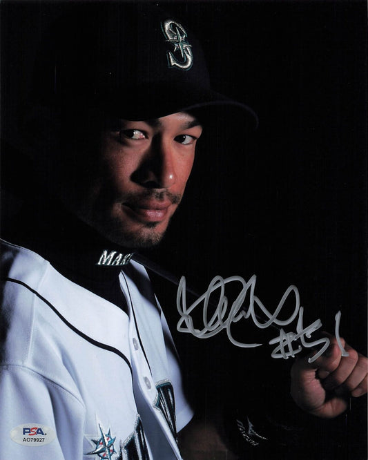 Ichiro Suzuki signed 8x10 photo PSA/DNA Seattle Mariners