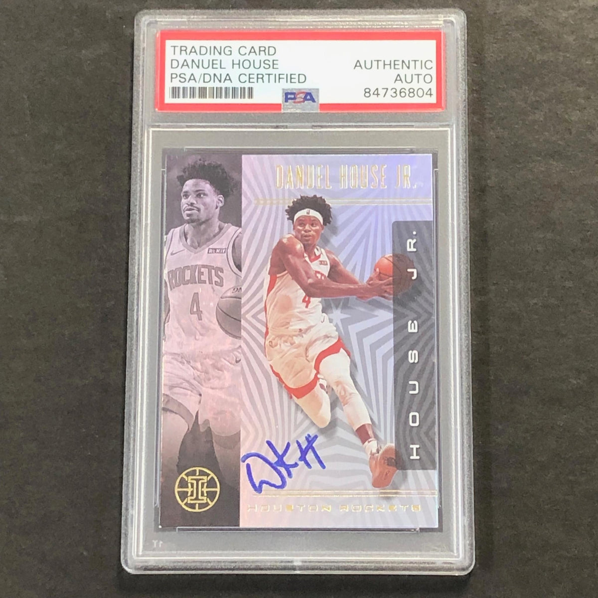 2019-20 Panini Illusions #82 DANUEL HOUSE Signed Card AUTO PSA Slabbed Rockets