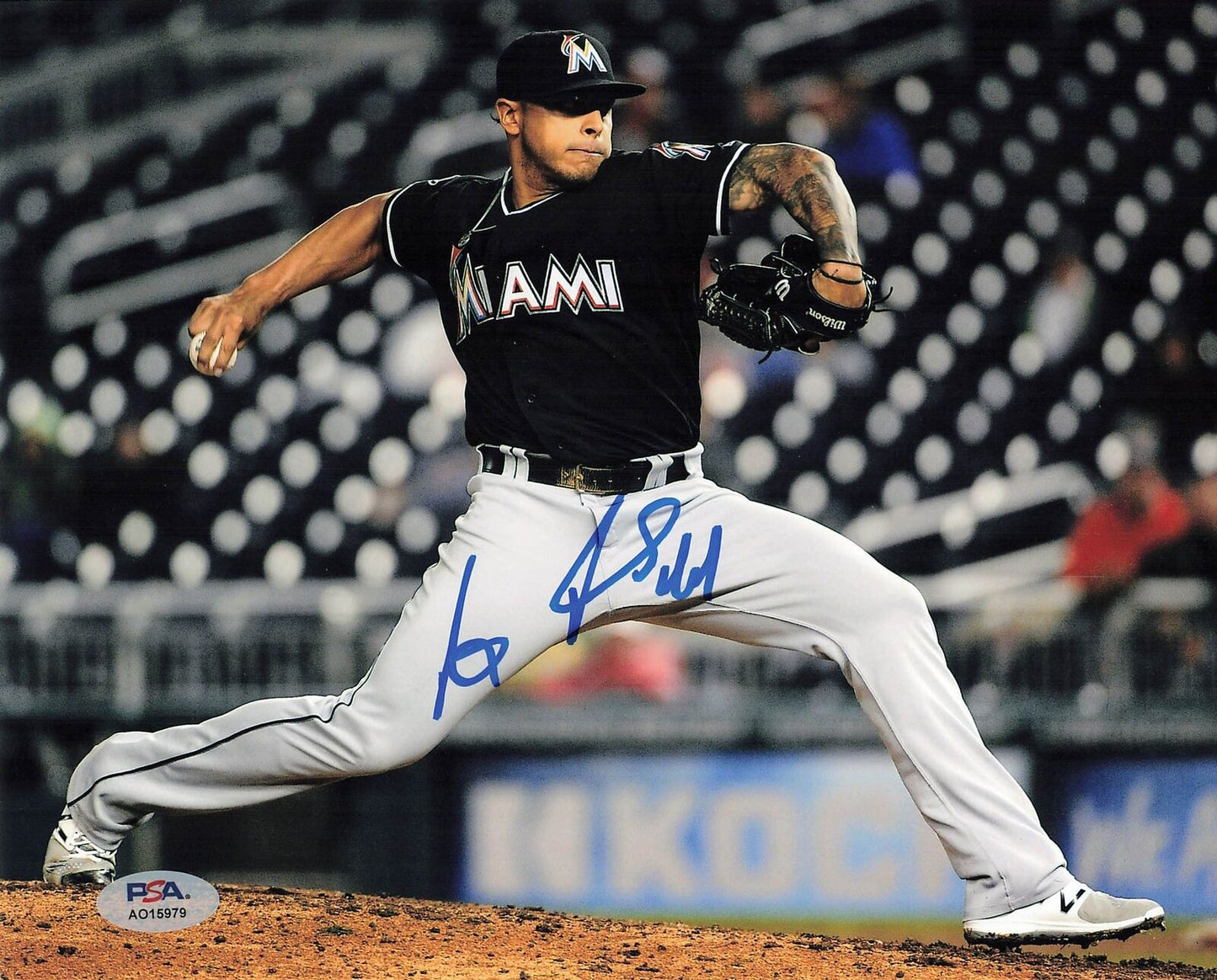 AJ RAMOS signed 8x10 photo PSA/DNA Florida Miami Marlins Autographed