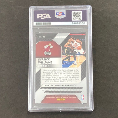 2016-17 Panini Prizm #88 Derrick Williams Signed Card PSA/DNA Slabbed Heat