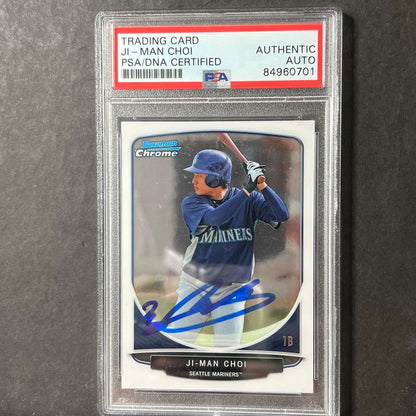 2013 Bowman Chrome #BCP9 Ji-Man Choi Signed Card PSA Slabbed AUTO Mariners