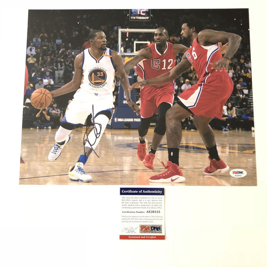 Kevin Durant signed 11x14 photo PSA/DNA Golden State Warriors Autographed