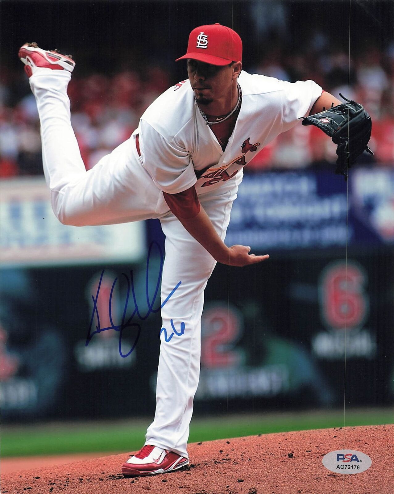 KYLE LOHSE signed 8x10 photo PSA/DNA St. Louis Cardinals Autographed