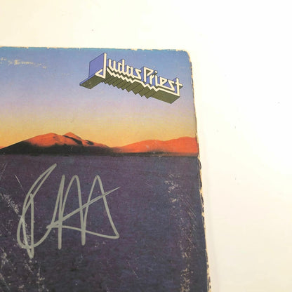 Rob Halford & Glenn Tipton Signed Vinyl Cover PSA/DNA Autographed Point of Entry