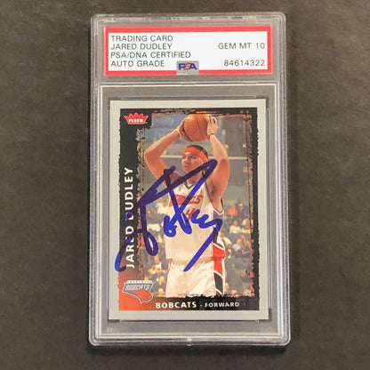 2008-09 Fleer Basketball #80 Jared Dudley Signed Card AUTO GRADE 10 PSA Slabbed