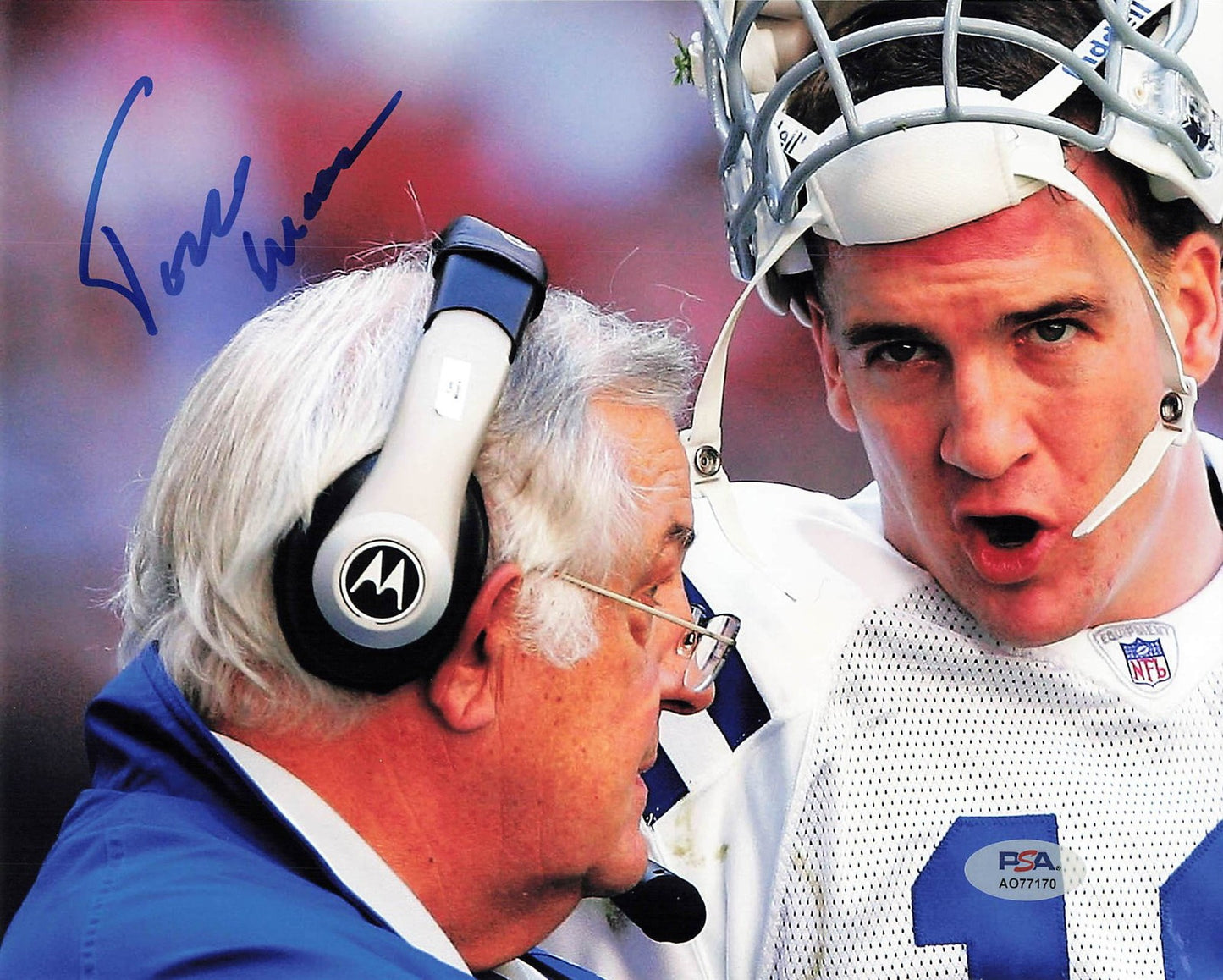 Tom Moore Signed Photo PSA Indianapolis Colts